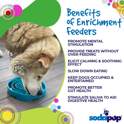 Baja Design eTray - Shallow Slow Feeder Dog Bowl for Enrichment | USA Made - Doot's Pet LLC Collars For A Cause
