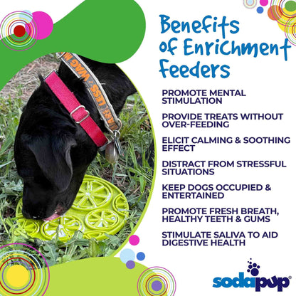 Citrus Design eMat - Enrichment Lick Mat For Dogs and Cats - with Suction Cups | USA Made - Doot's Pet LLC Collars For A Cause