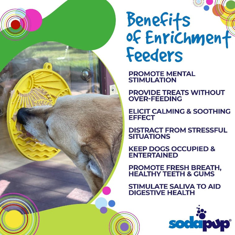 Sun n' Sea eMat - Enrichment Lick Mat For Dogs and Cats - With Suction Cups - Beach Design | USA Made - Doot's Pet LLC Collars For A Cause