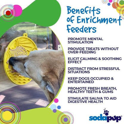 Sun n' Sea eMat - Enrichment Lick Mat For Dogs and Cats - With Suction Cups - Beach Design | USA Made - Doot's Pet LLC Collars For A Cause