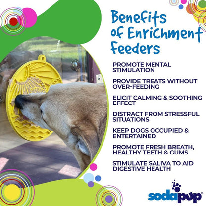 Sun n' Sea eMat - Enrichment Lick Mat For Dogs and Cats - With Suction Cups - Beach Design | USA Made - Doot's Pet LLC Collars For A Cause