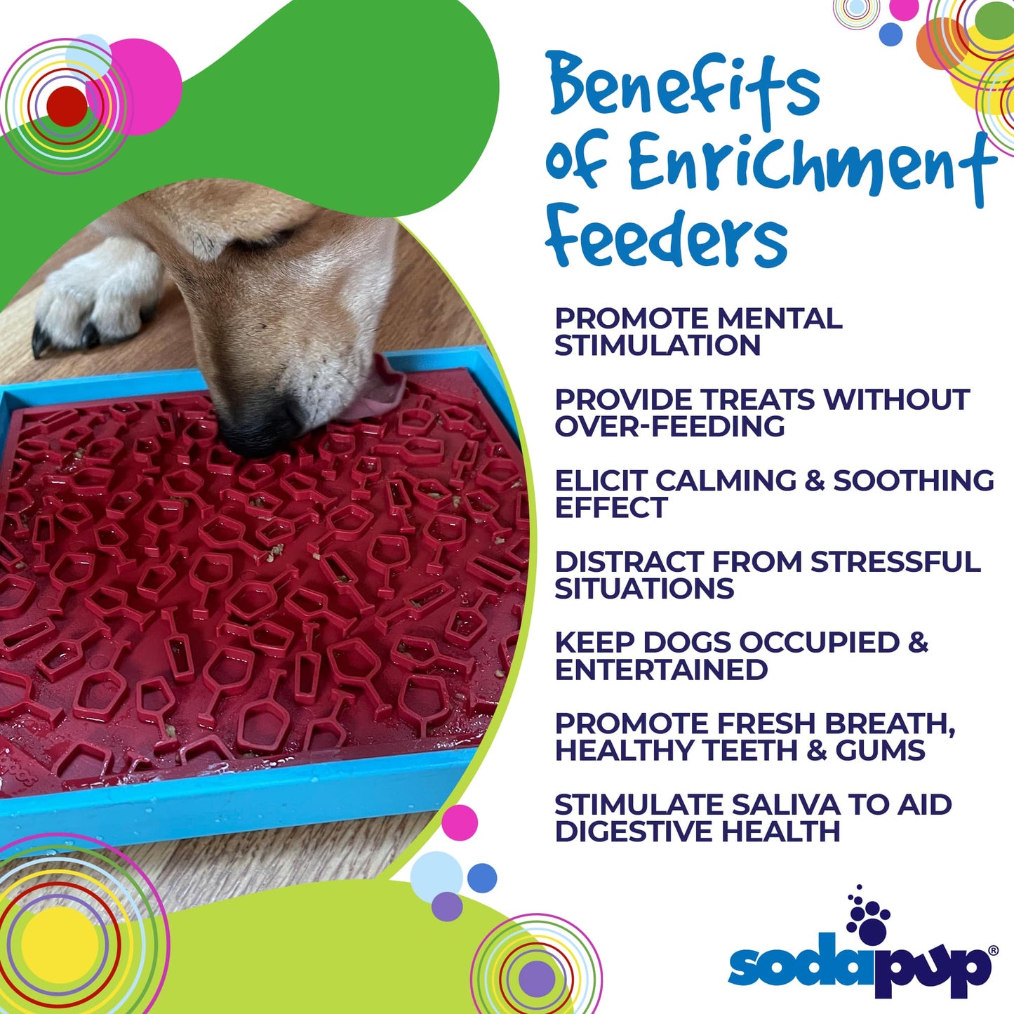 Vino Dog eMat - Enrichment Lick Mat For Dogs and Cats | Wine-Inspired Design| SodaPup - Doot's Pet LLC Collars For A Cause