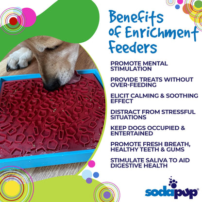 Vino Dog eMat - Enrichment Lick Mat For Dogs and Cats | Wine-Inspired Design| SodaPup - Doot's Pet LLC Collars For A Cause