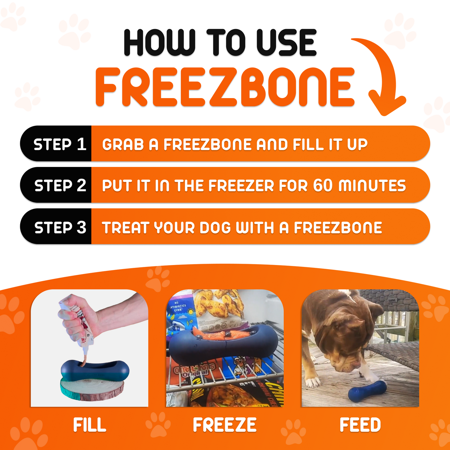 Freezstick - Indestructible Enrichment Chew - Doot's Pet LLC Collars For A Cause