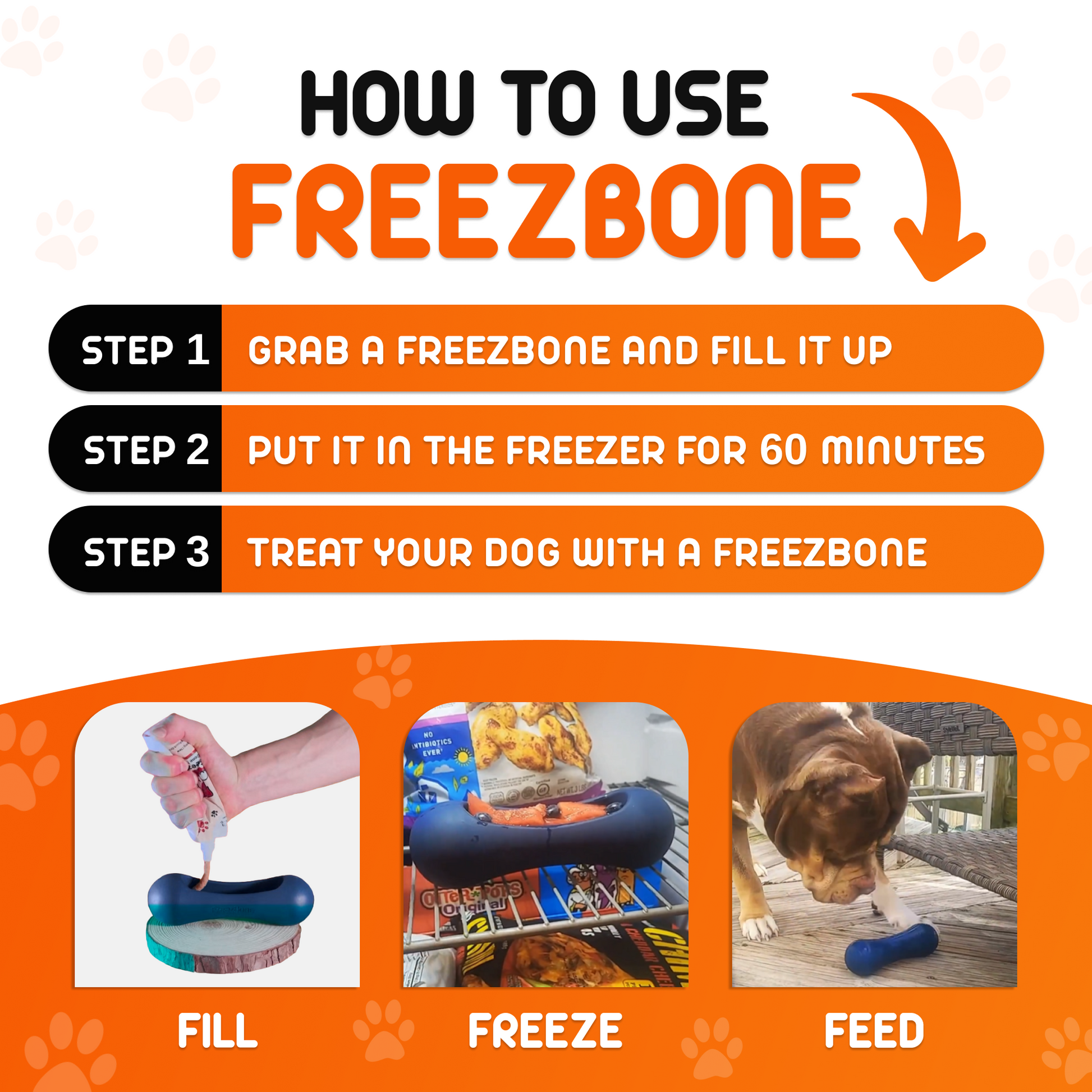 Freezstick - Indestructible Enrichment Chew - Doot's Pet LLC Collars For A Cause
