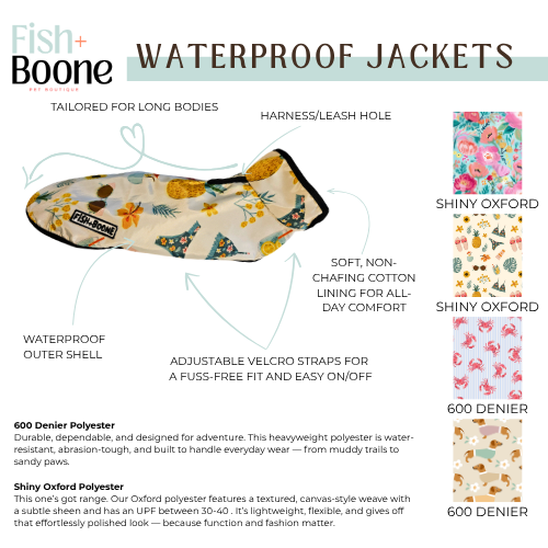 Cabana Club Dog Coat - Doot's Pet LLC Collars For A Cause