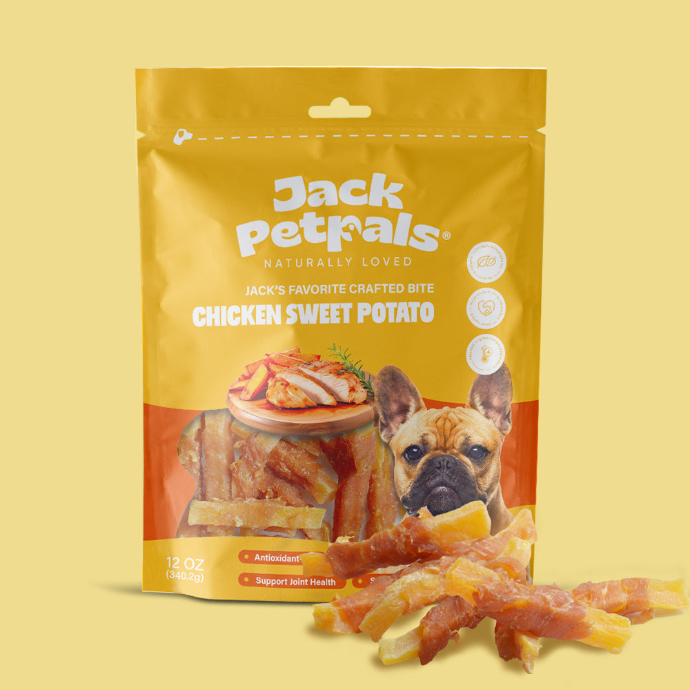 Jack PetPals Crafted Bite Chicken Sweet Potato Dog Treats (12oz) - Doot's Pet LLC Collars For A Cause