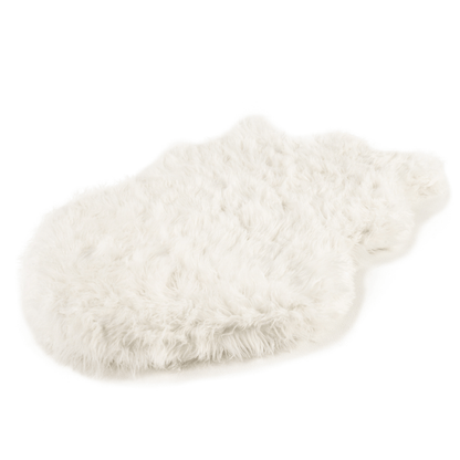 PupRug by Paw.com® Faux Fur Orthopedic Dog Bed - Curve Polar White - Doot's Pet LLC Collars For A Cause