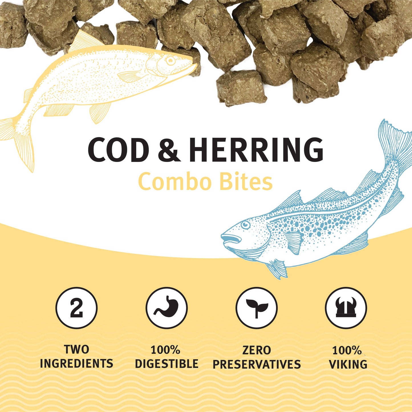 Icelandic+ - Cod & Herring Combo Bites Fish Dog Treats