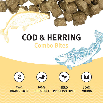 Icelandic+ - Cod & Herring Combo Bites Fish Dog Treats