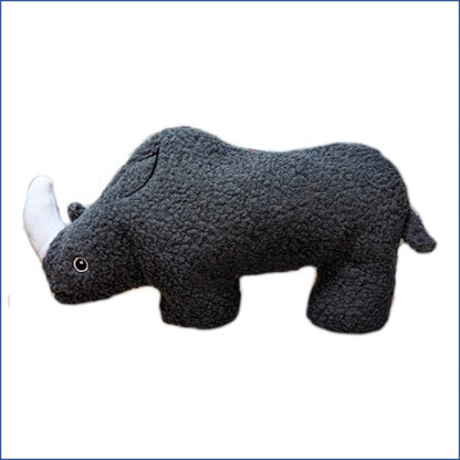 Barker's Bowtique - Gertie the Black Rhino Fleece Dog Toy