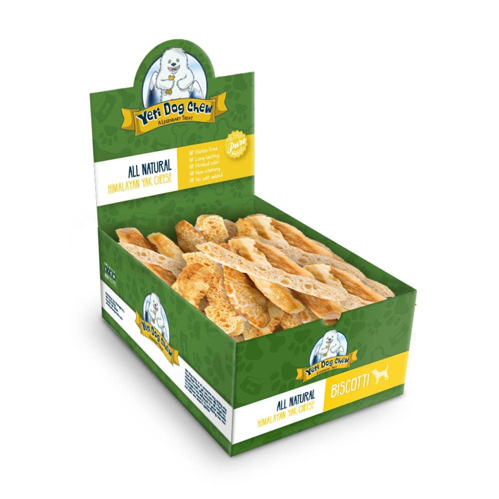 Doot's Chew Bar - Yeti Dog Chew - Yeti Biscotti Natural Yak Cheese Dog Treat -Single
