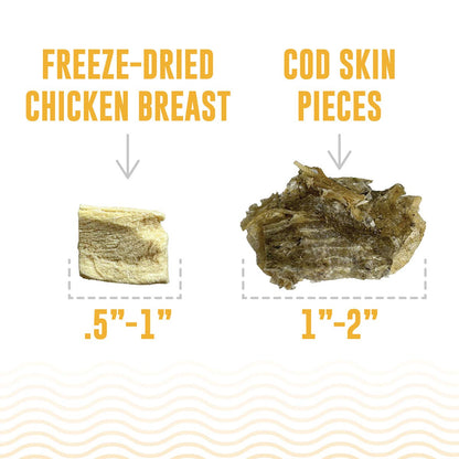 Icelandic+ - Land & Sea Cod Skin & Freeze-Dried Chicken Treats for Dogs