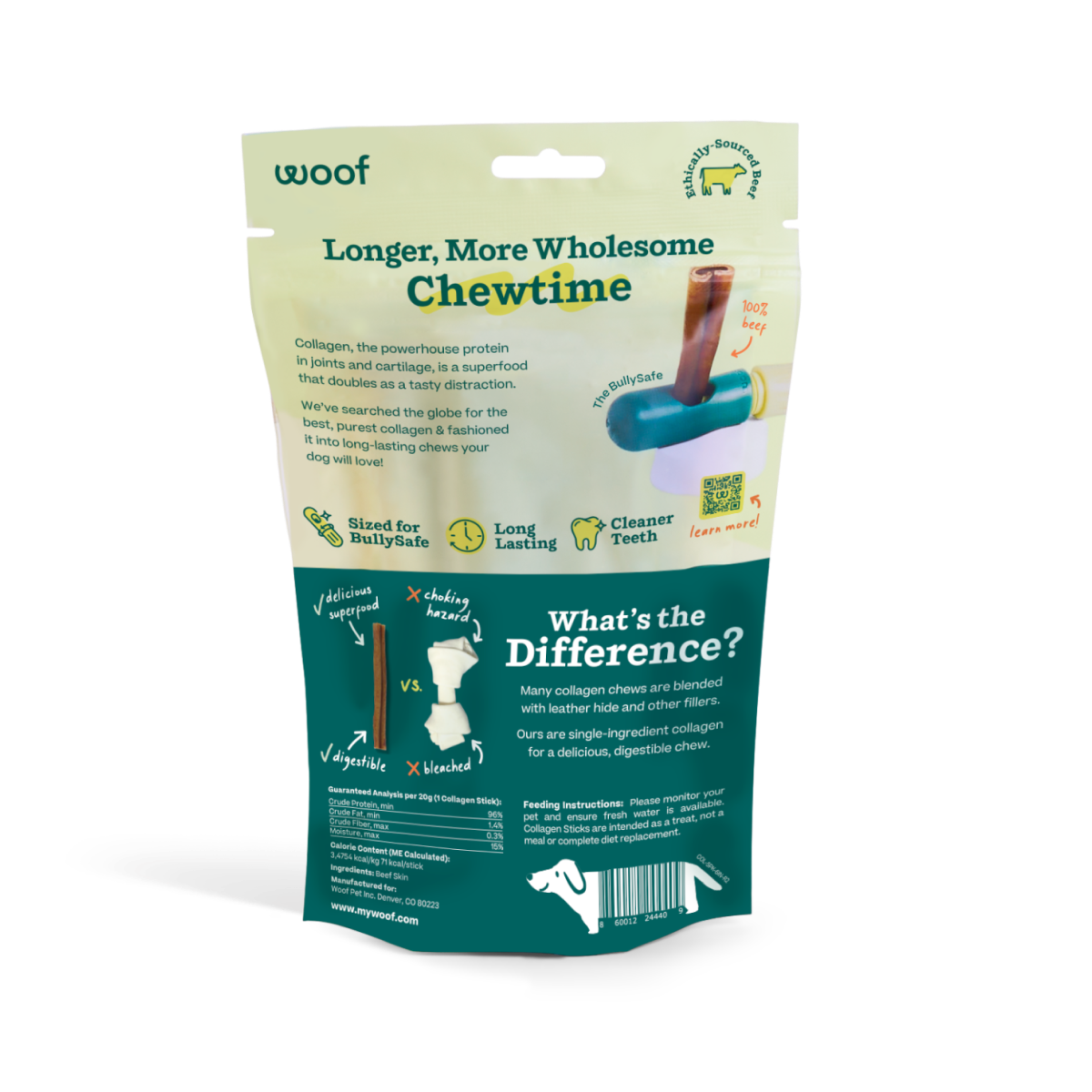 Woof - BullySafe Chews - Pure Collagen