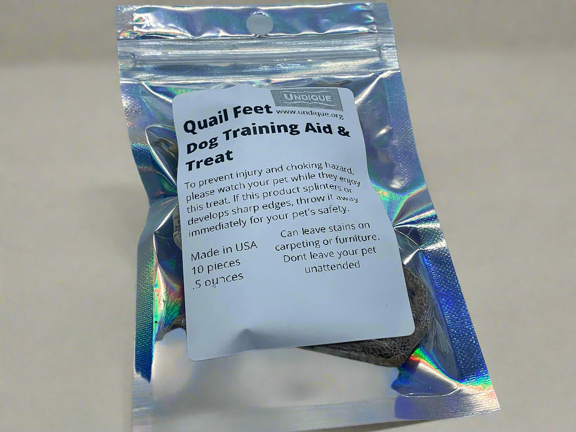 Quail feet Dog Training aid & Treat - Doot's Pet LLC Collars For A Cause