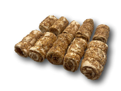 Healthy Dog Chews - Mini Cheek Rolls 3" Bully Dusted (BC03ROLLBD) - Single