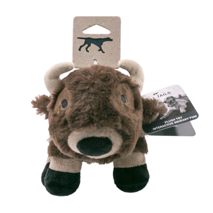 Tall Tails - Tall Tails Plush Buffalo Squeaker Toy 9"