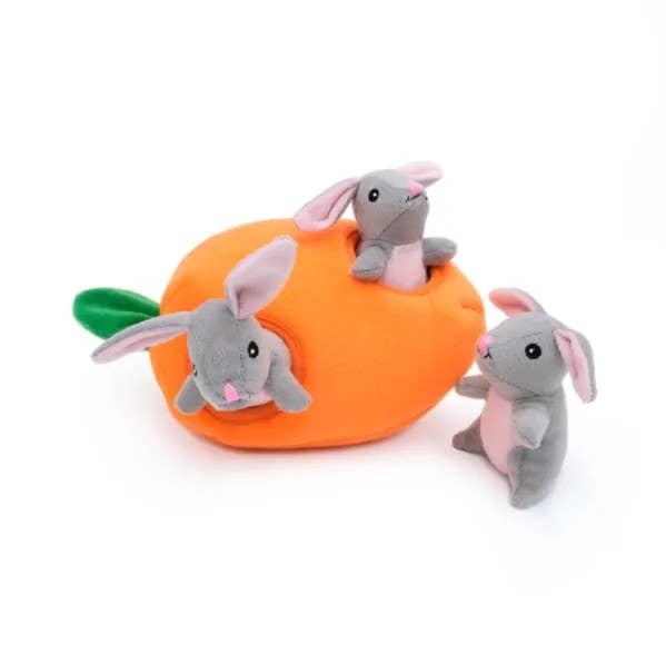 ZippyPaws Zippy Burrow Bunny 'n Carrot