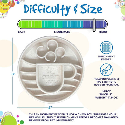 Java eBowl Deep Slow Feeder Dog Bowl for Enrichment | USA Made - Doot's Pet LLC Collars For A Cause