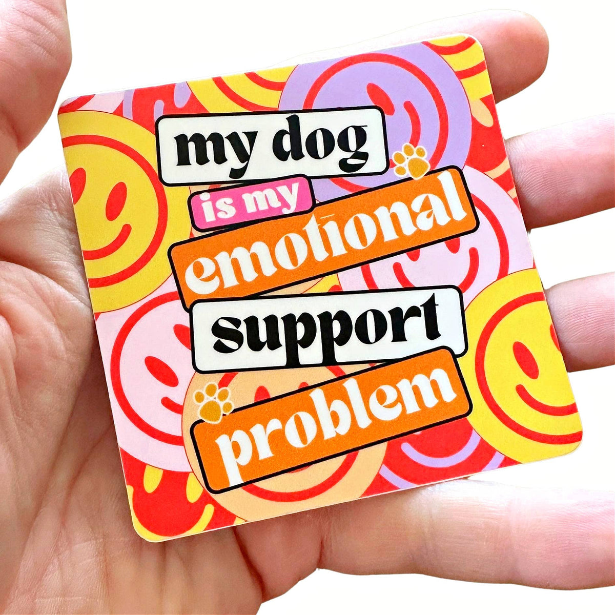 Bad Tags - Dog Sticker - My dog is my Emotional Support Problem | Doot ...