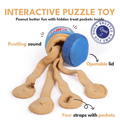 CHEWFFON - Peanut Butter Enrichment Puzzle Snuffle Dog Toy