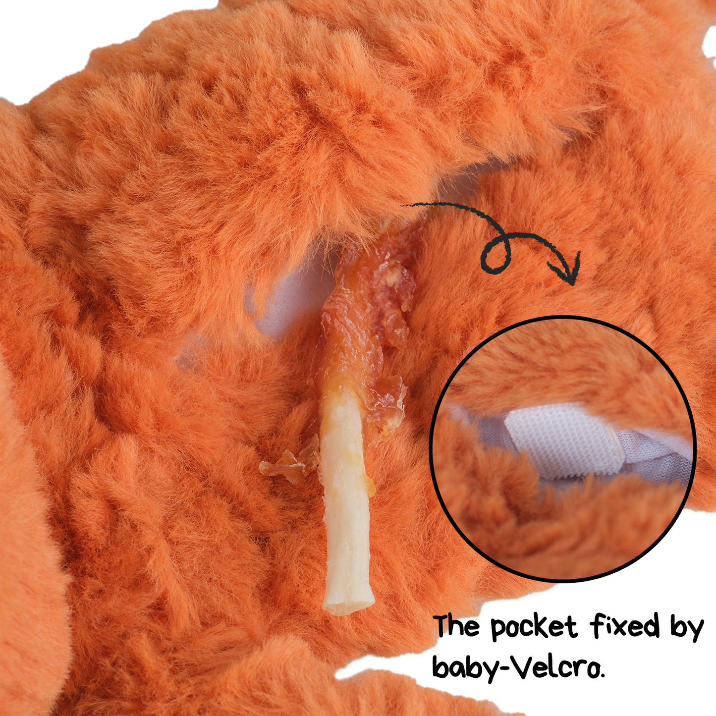 CHEWFFON - CHEWFFON Fox Puzzle Plush Dog Toy – Squeaky, Crinkle & Treat - Doot's Pet LLC Collars For A Cause