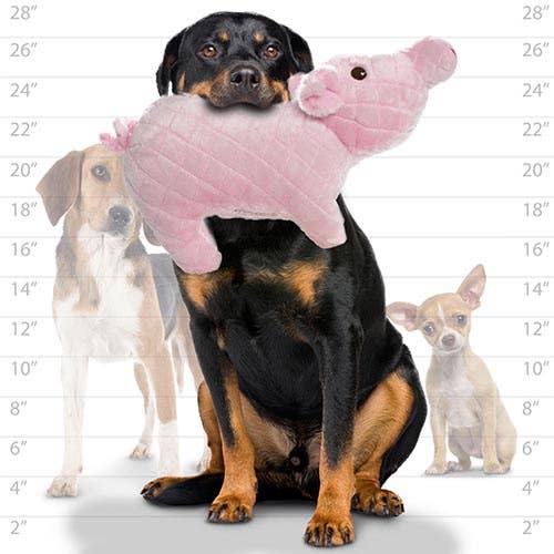 Tuffy Dog Toys - VIP Products - Mighty Massive Farm Piglet, Durable, Plush Dog Toy - Doot's Pet LLC Collars For A Cause