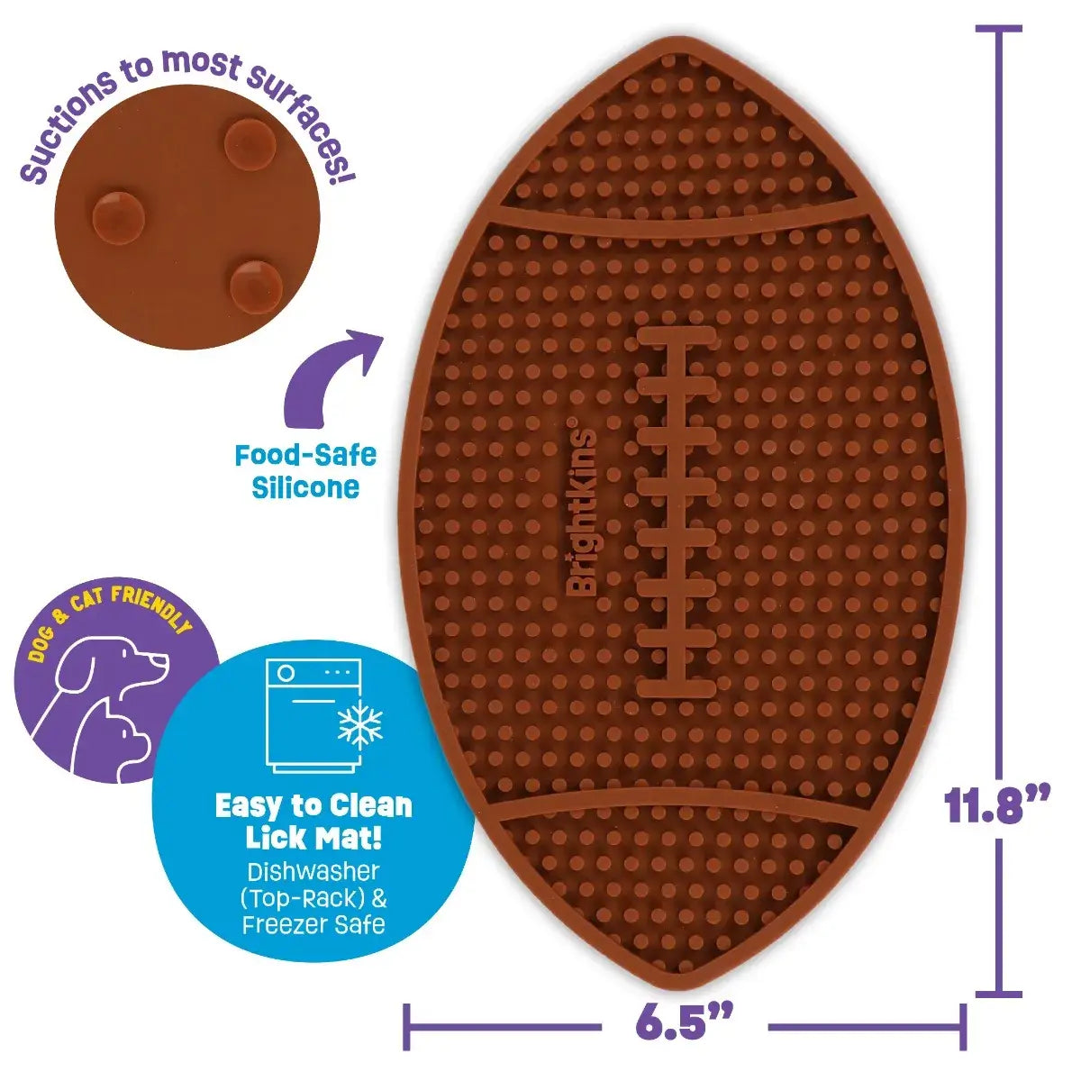 Hunger for Words and Brightkins - Brightkins™ Football Lick Mat