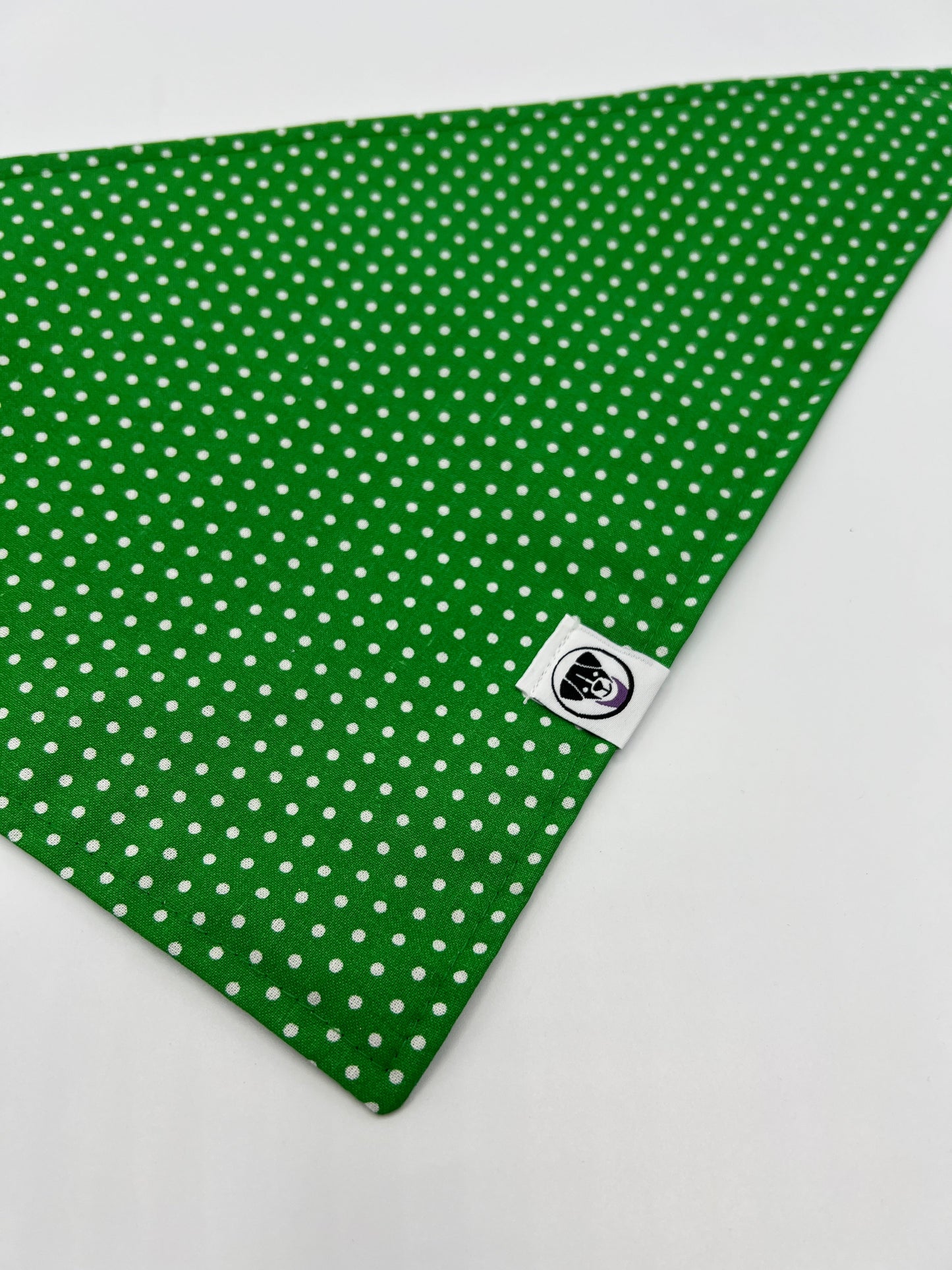 Saint Patrick's Day Pet Bandana Green Polkadot