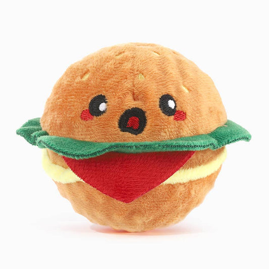 Hugsmart Products Inc - HugSmart Pet - Food Party | Hamburger - Dog Ball Toy