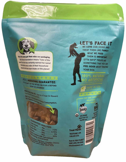 Etta Says! Sit! Dog Training Treats Cheese Value Bag 16oz