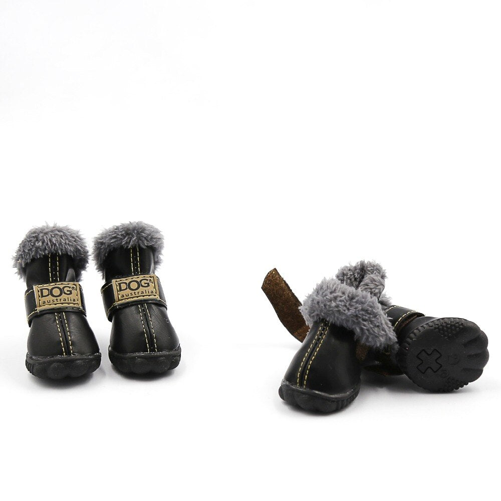 Dog Australia Waterproof Fleece-Lined Warm Dog Snow Boots - Doot's Pet LLC Collars For A Cause