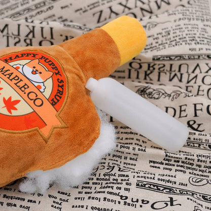 Hugsmart Products Inc - HugSmart Pet - Autumn Tailz  | Maple Syrup - Dog Plush Toy
