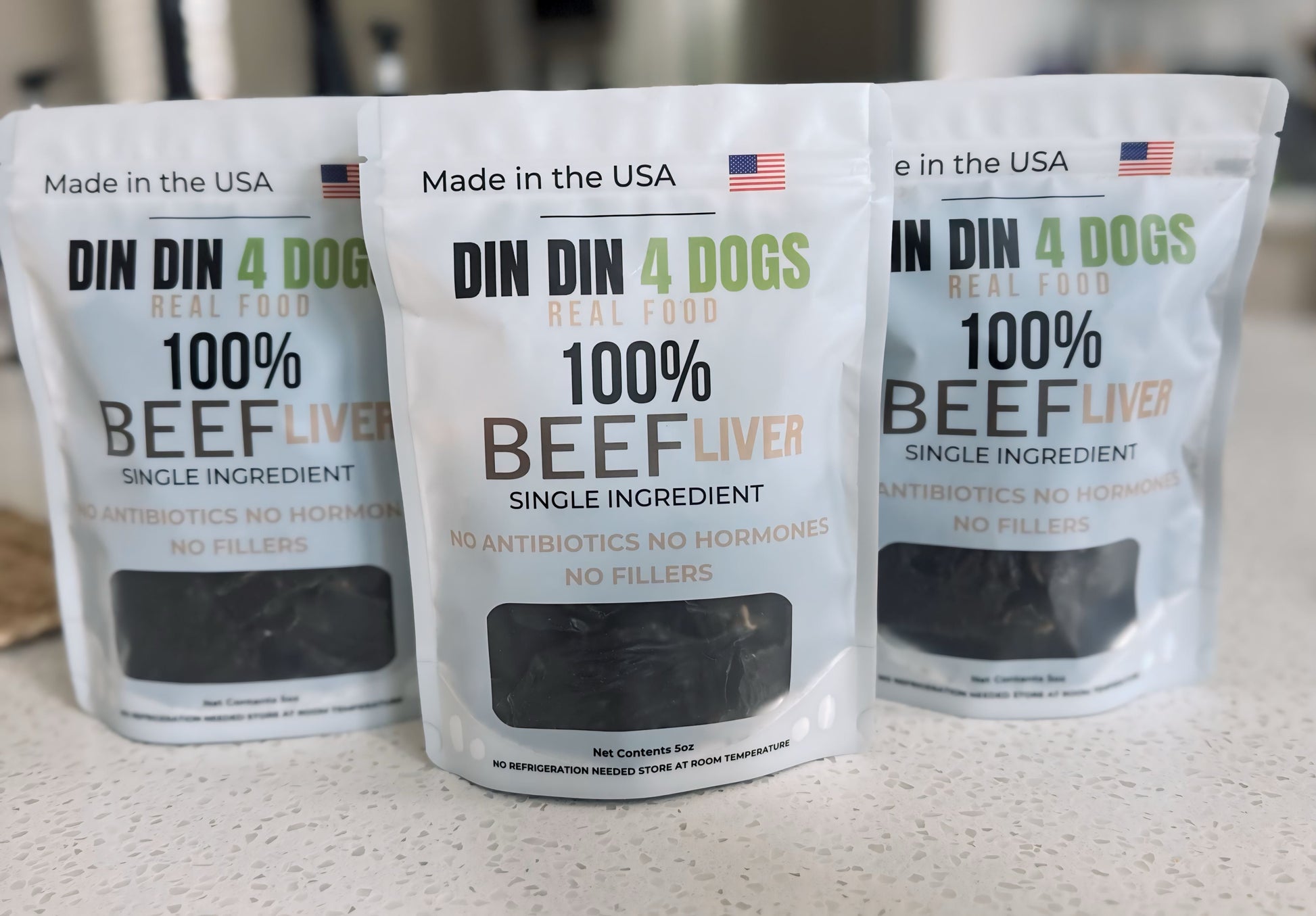 100% Beef Liver Dog Treats, 5 Ounce Bag, Single Ingredient, High Protein - Doot's Pet LLC Collars For A Cause