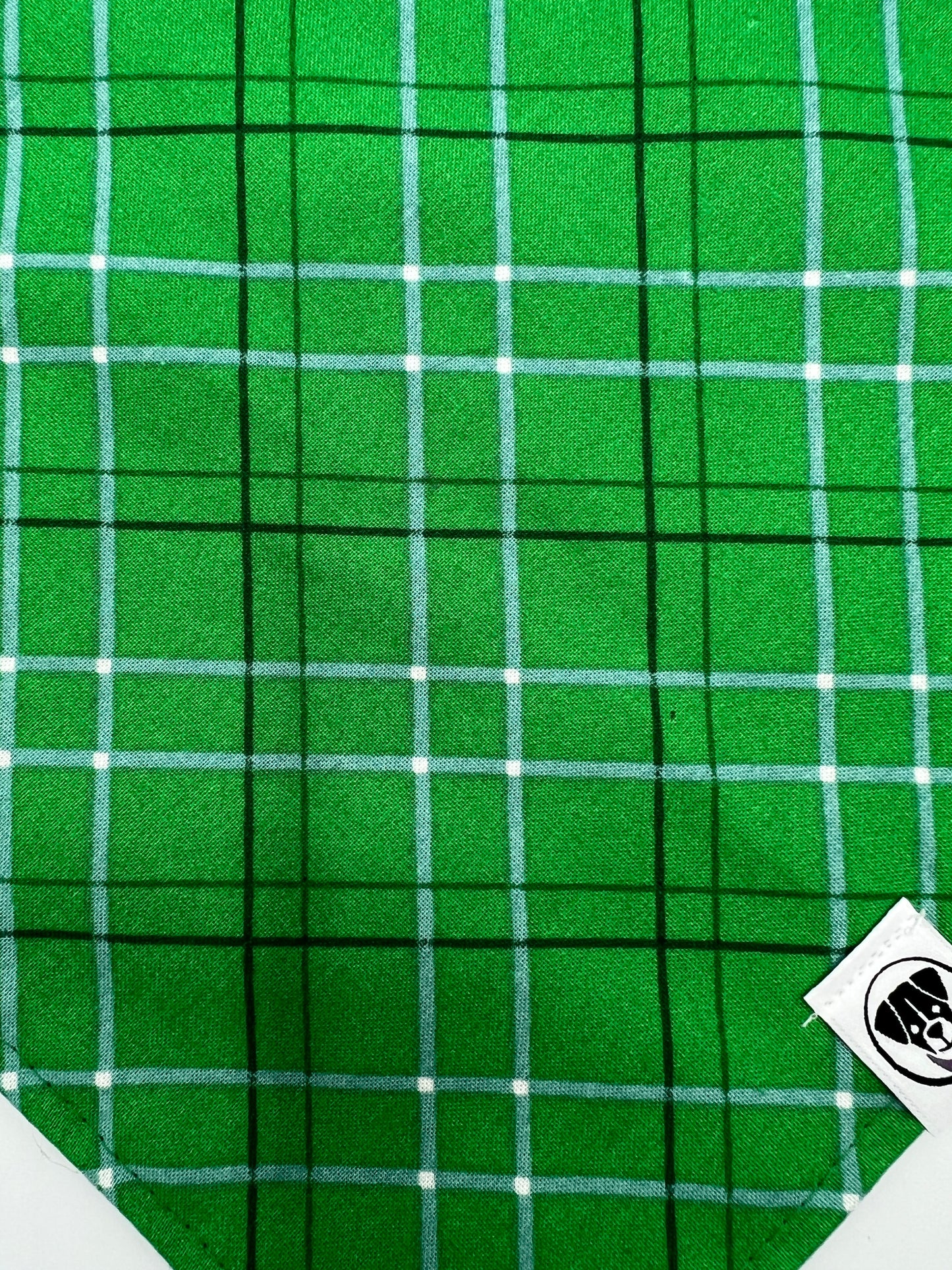 Saint Patrick's Day Pet Bandana Celtic Green Plaid