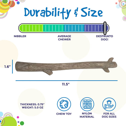 Durable Nylon Chew Stick for Power Chewers | Indestructible Dog Toy USA - Doot's Pet LLC Collars For A Cause