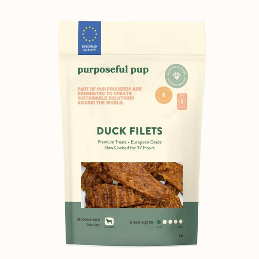 Purposeful Pup® - Duck Filet/Jerky 8oz - Doot's Pet LLC Collars For A Cause