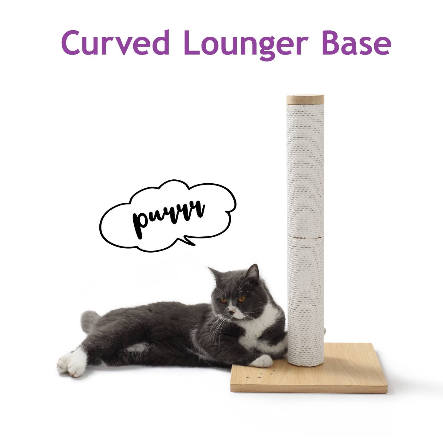 MOON-X USA, INC. - Premium Comfort Scratching Post - Oak / Large