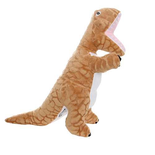 Tuffy Dog Toys - VIP Products - Mighty Dinosaur TRex, Plush, Squeaky Dog Toy - Doot's Pet LLC Collars For A Cause