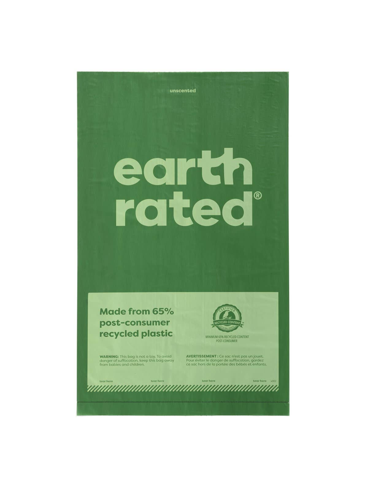 Earth Rated Lavender Poop Bags 300ct on a Large Single Roll