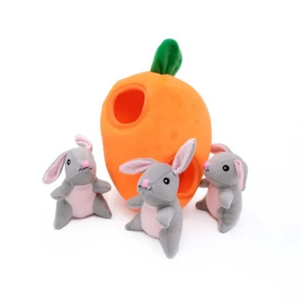 ZippyPaws Zippy Burrow Bunny 'n Carrot