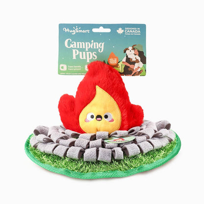 Hugsmart Products Inc - HugSmart Pet - Camping Pups | Snuffle Campsite - Plush Toy