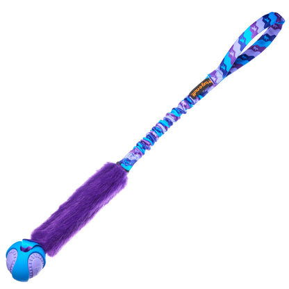 Tug-E-Nuff - Fauxtastic PowerBall Bungee | Strong Dog Toys | Tug-E-Nuff - Purple Pattern