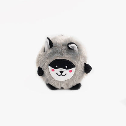 ZippyPaws - Bushy Throw - Raccoon - Dog Toy