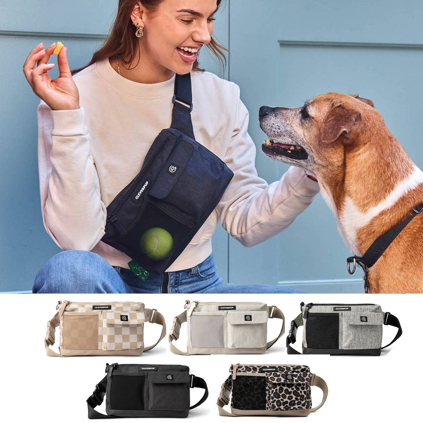 Cleverpup - Dog Walk & Train Sling Bag
