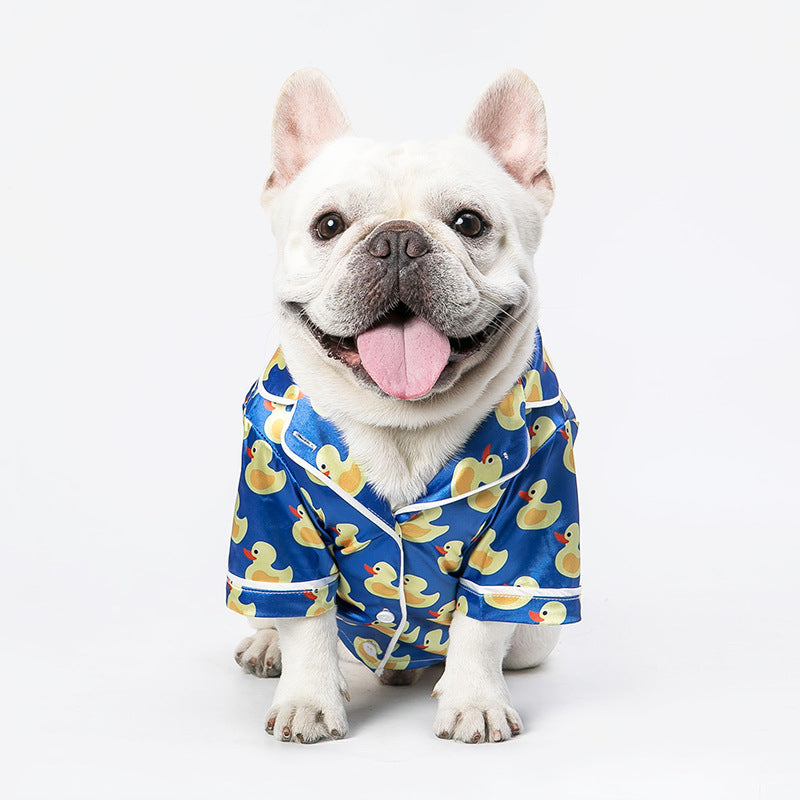 Pet Silk Duck Pajamas