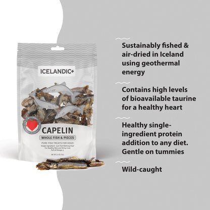 Icelandic+ - Capelin Whole Fish & Pieces Dog Treats
