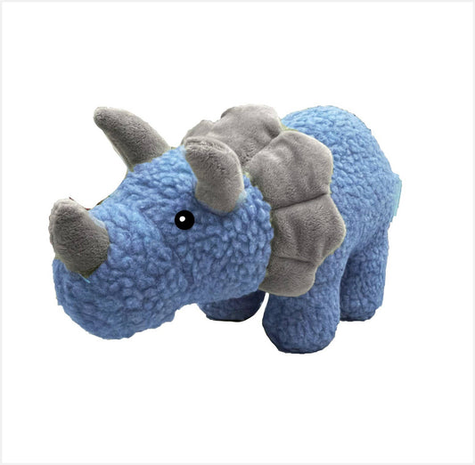 Barker's Bowtique - Tucker the Triceratops - Fleece Plush Toy
