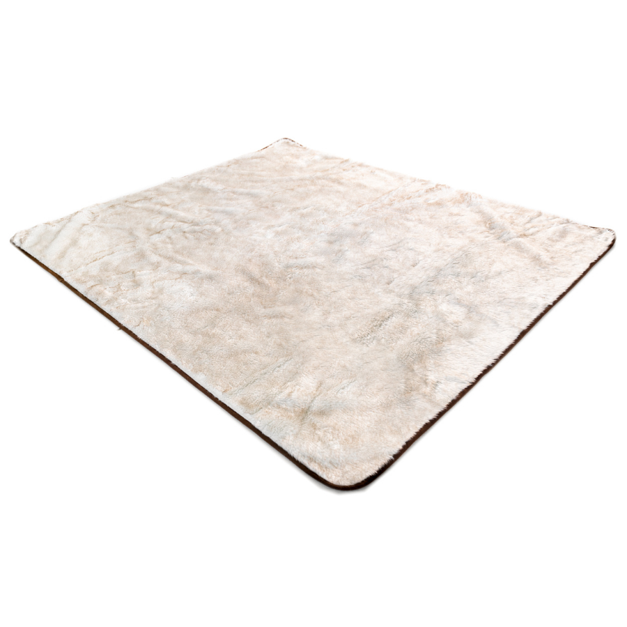 PupProtector™ Short Fur Waterproof Throw Blanket - White with Brown Accents - Doot's Pet LLC Collars For A Cause