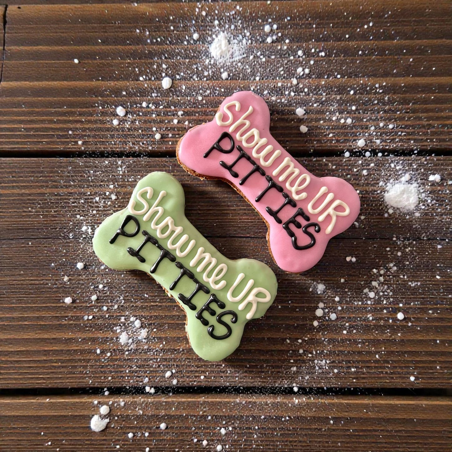 YumYum4DOGS - 6 inch Show Me UR Pitties Bone dog treat- Single - Doot's Pet LLC Collars For A Cause